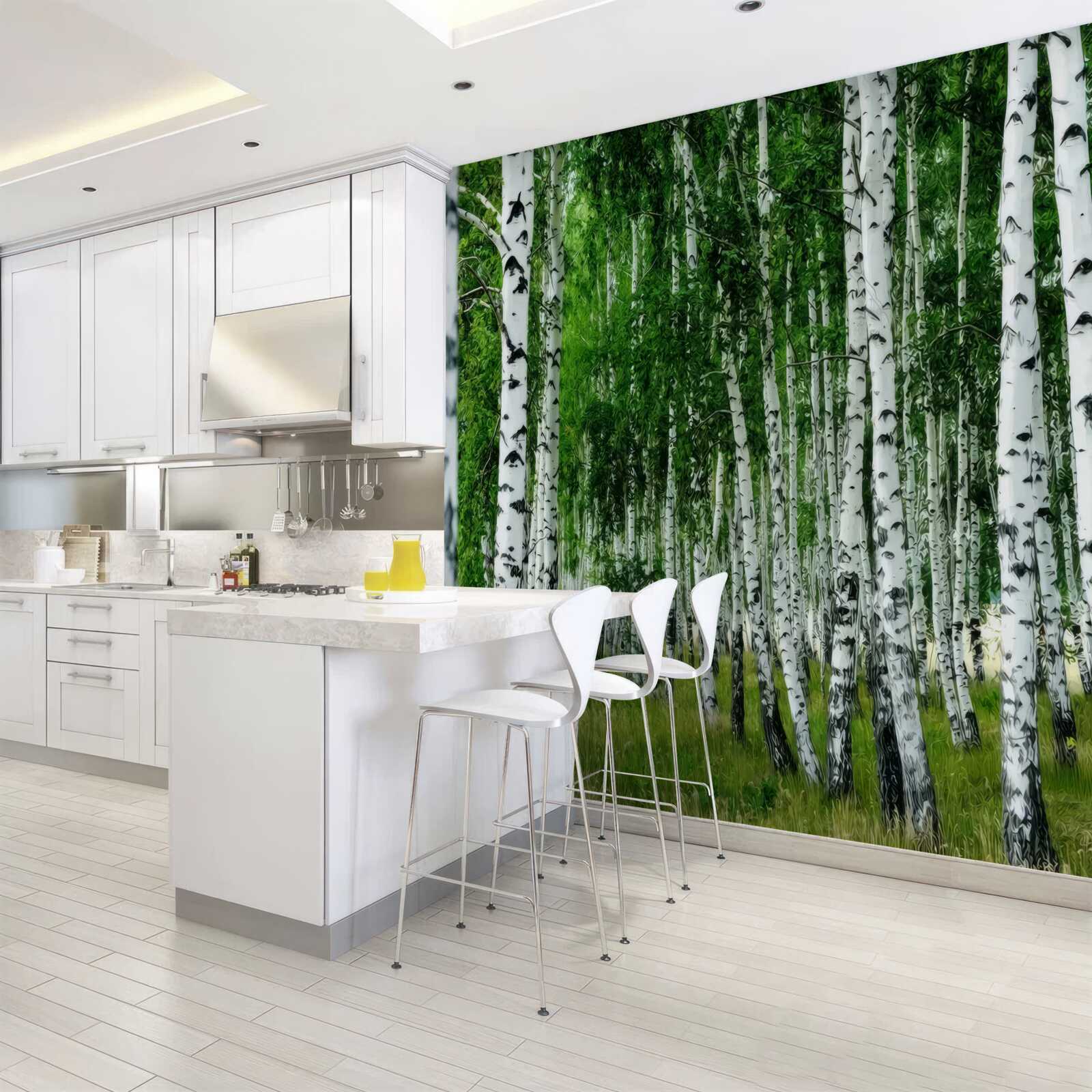 Фотошпалери березовий гай