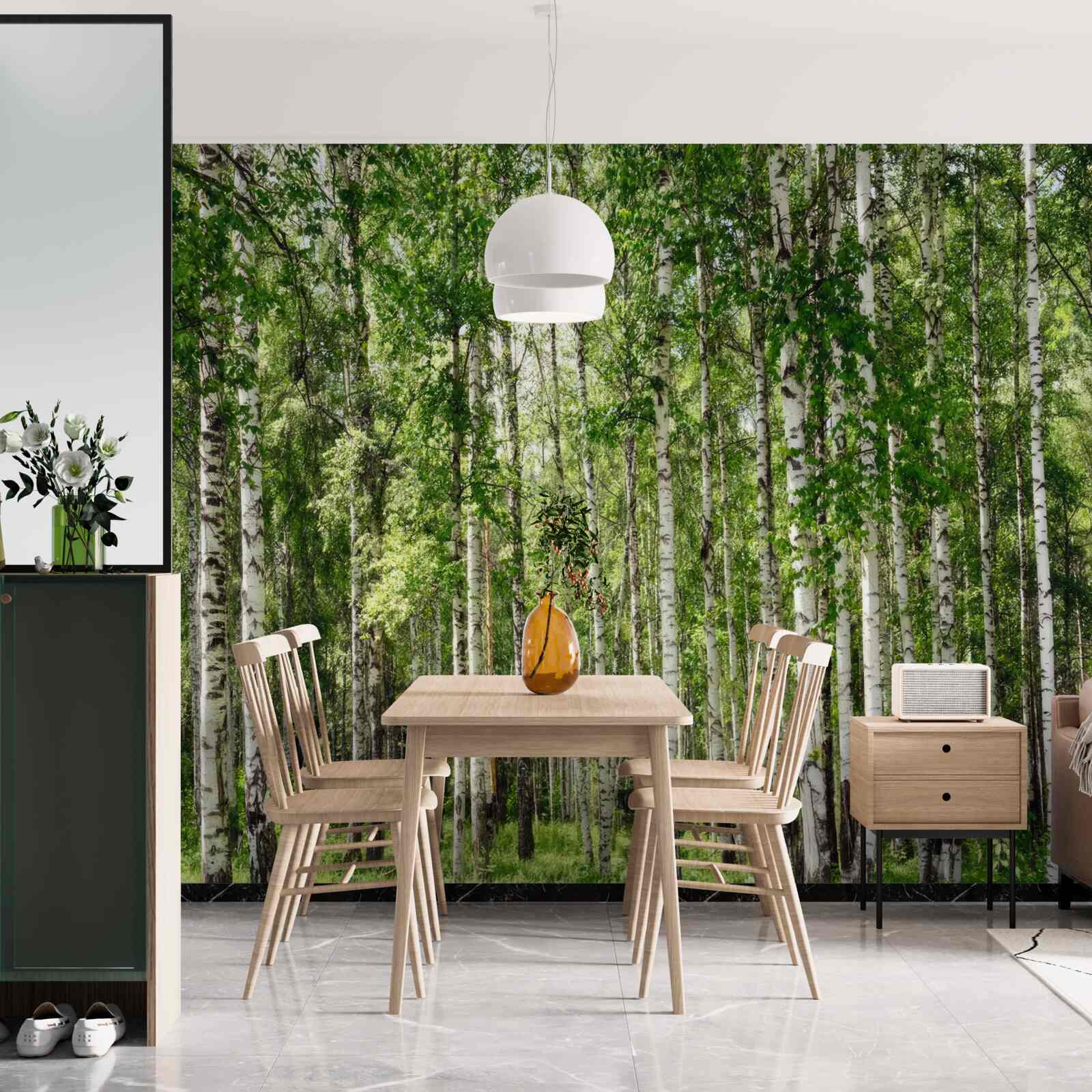 Фотошпалери сповнений березового шарму