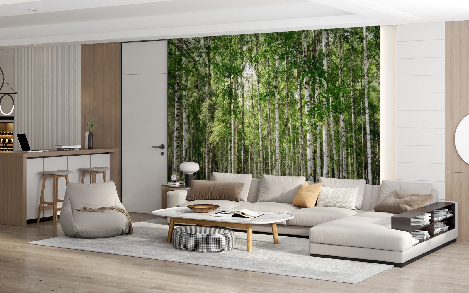 Фотошпалери сповнений березового шарму