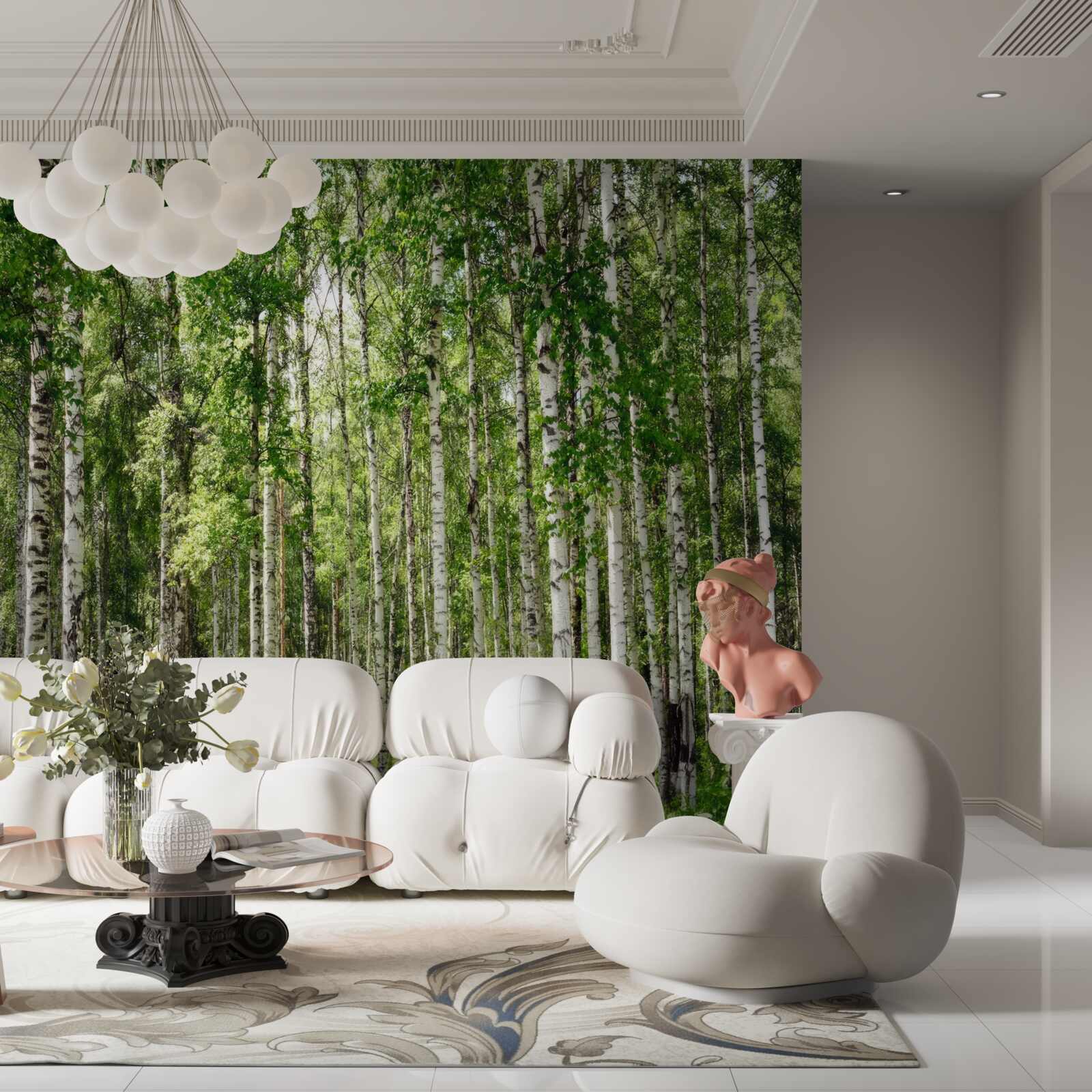 Фотошпалери сповнений березового шарму