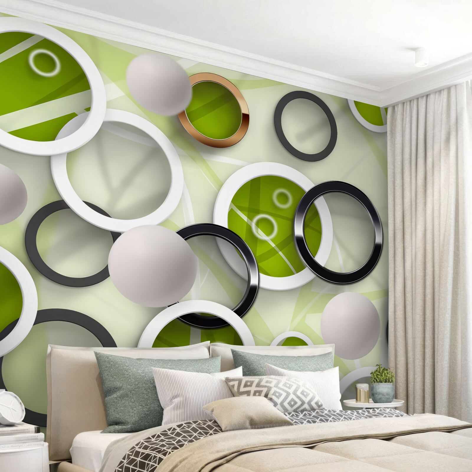 Фотошпалери колеса різних кольорів і розмірів