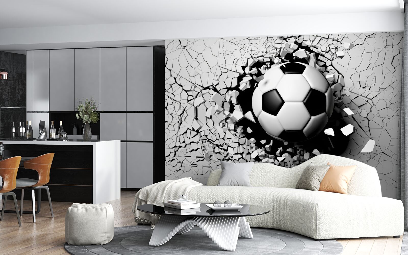 Фотошпалери футбол долає бар'єр