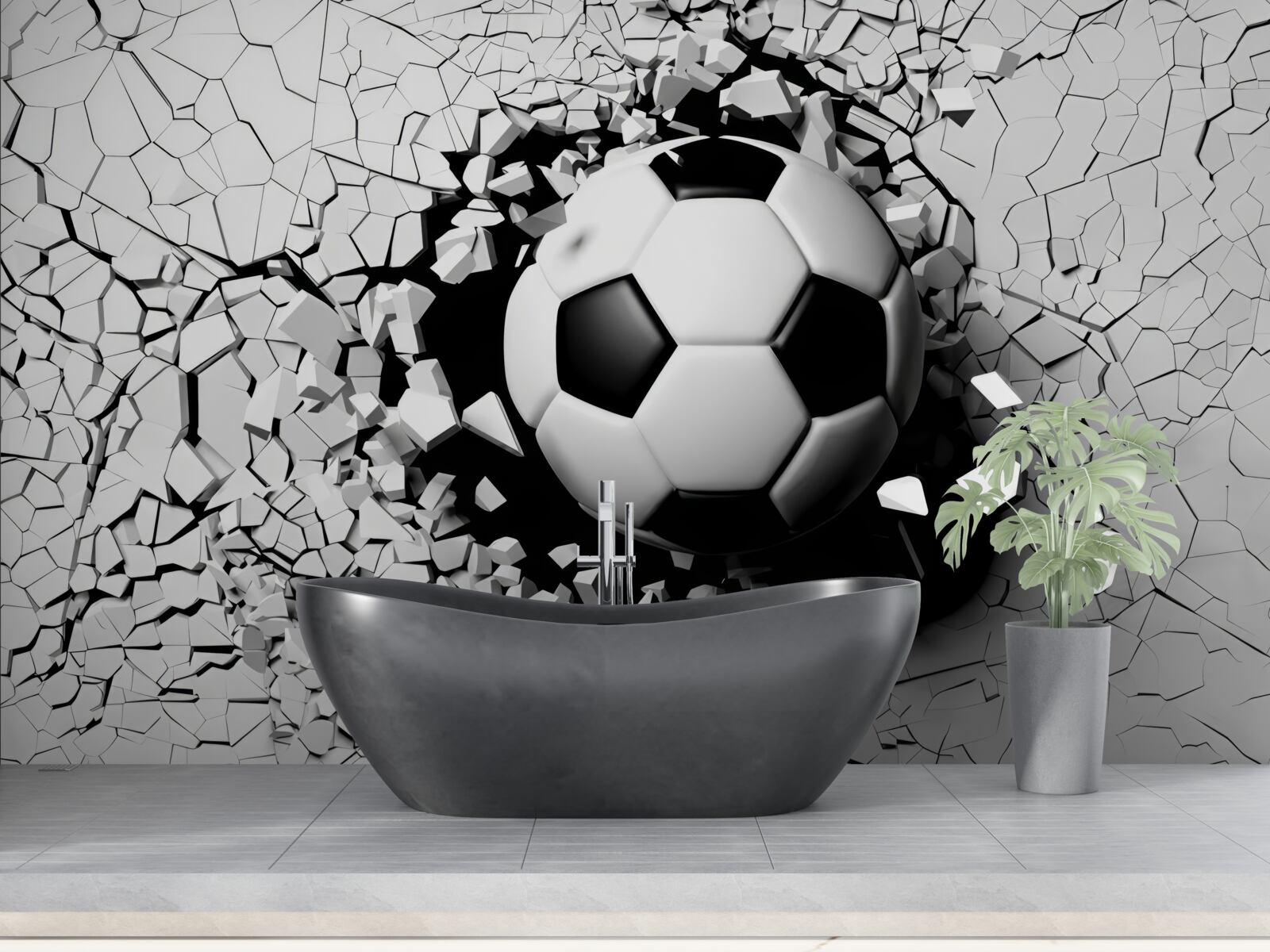 Фотошпалери футбол долає бар'єр