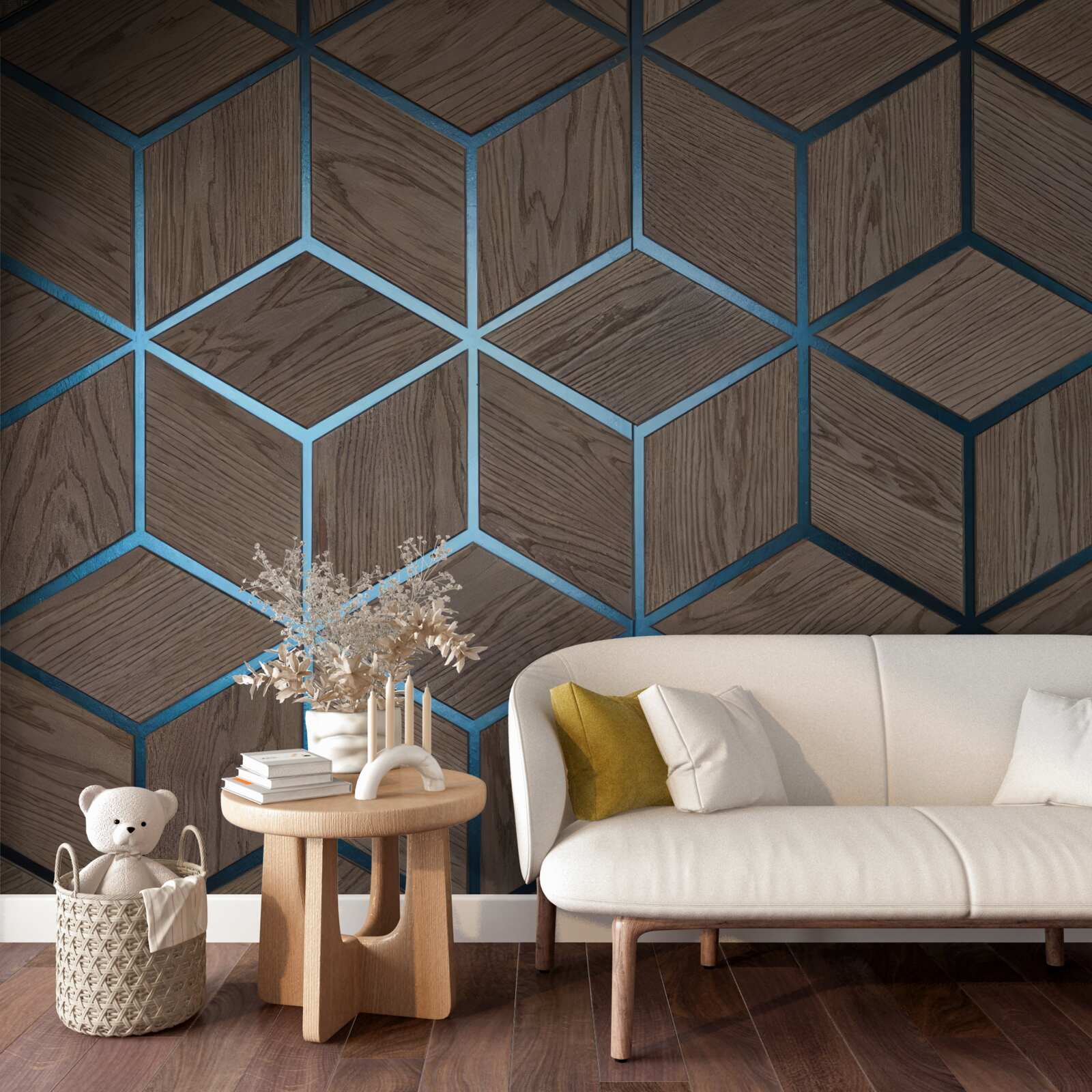 Фотошпалери тло з паркетним малюнком