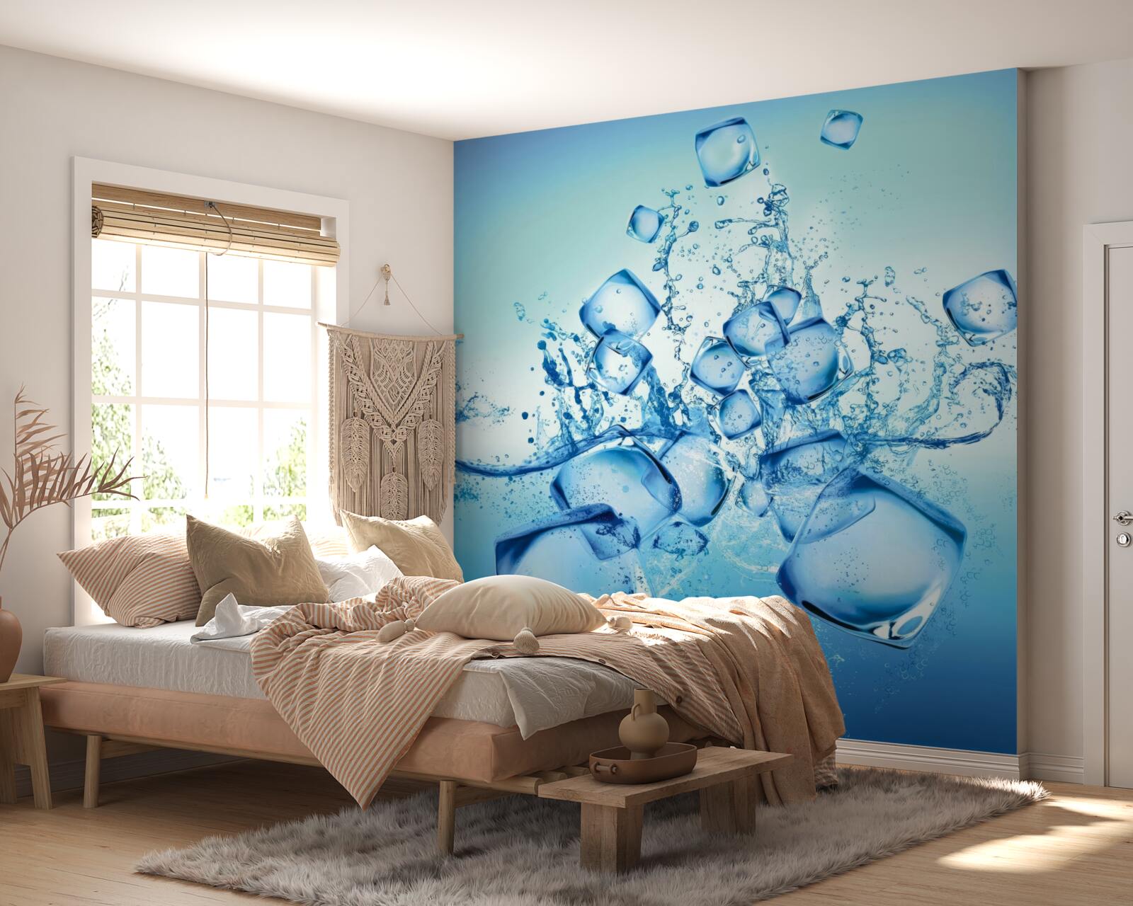 Фотошпалери кубики рідкого льоду