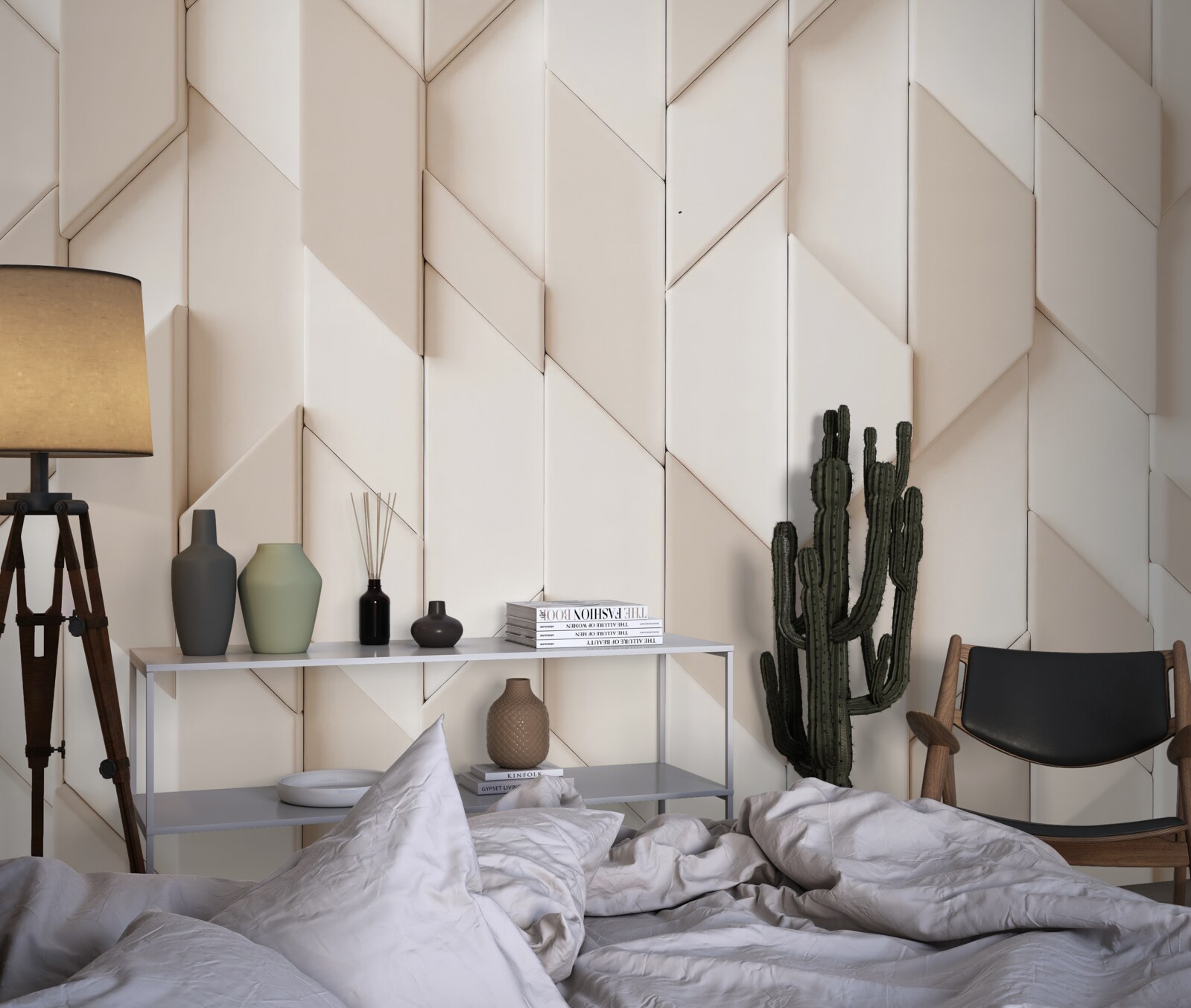 Фотошпалери тривимірні фігури з чотирма гранями