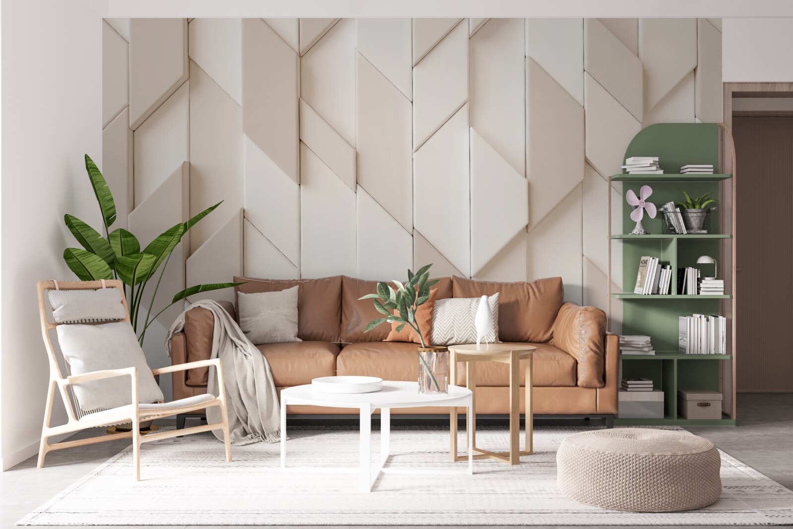 Фотошпалери тривимірні фігури з чотирма гранями