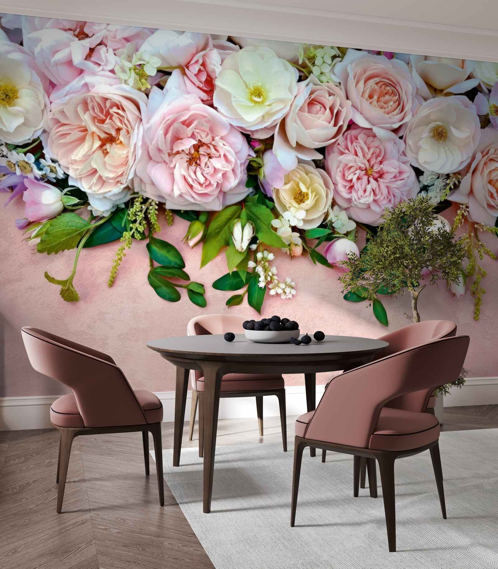 Фотошпалери легкі та ніжні троянди