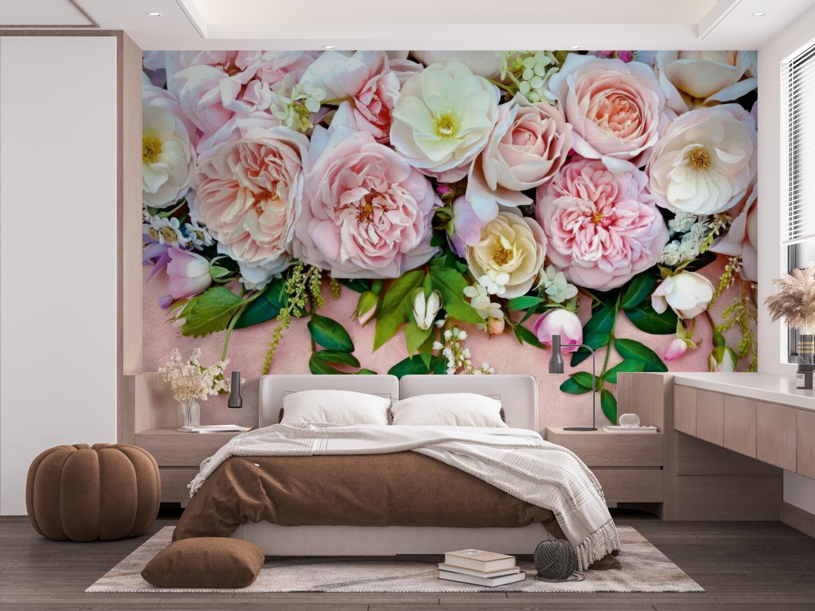 Фотошпалери легкі та ніжні троянди