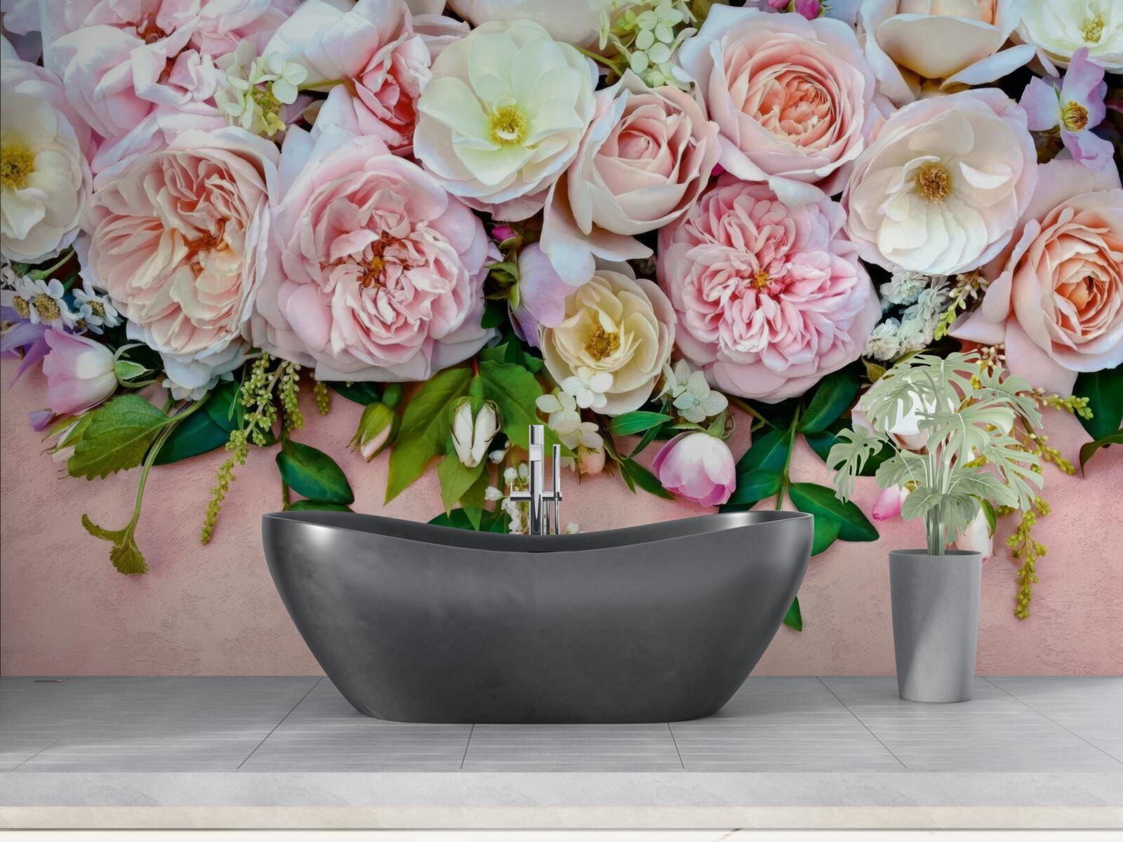 Фотошпалери легкі та ніжні троянди