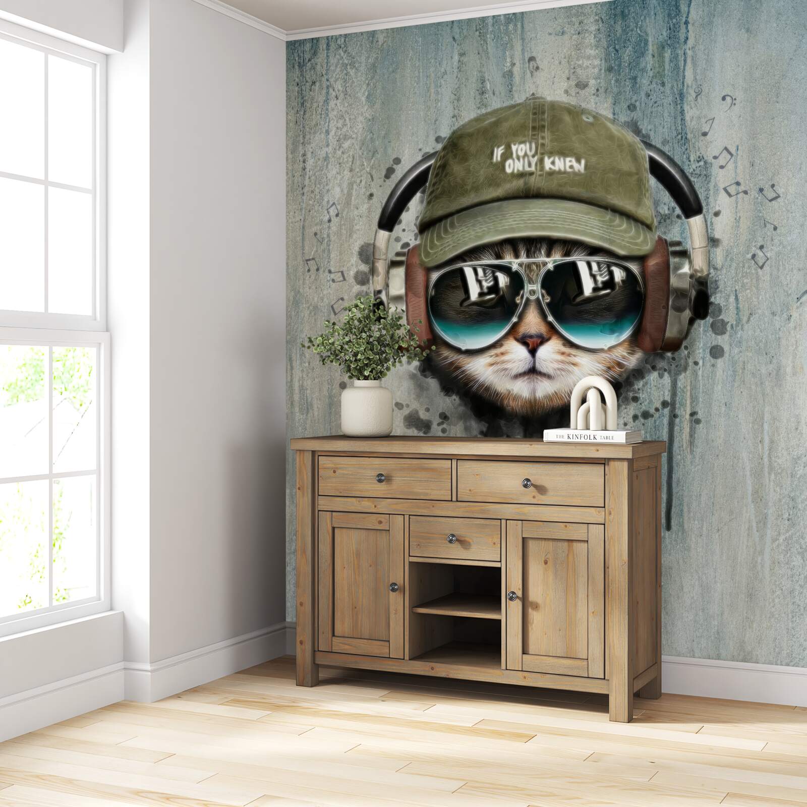 Фотошпалери модний кіт