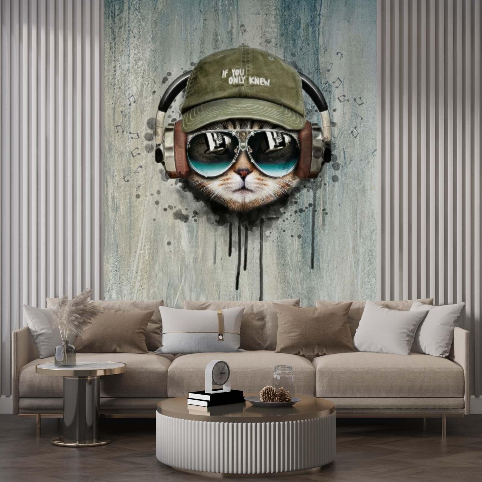 Фотошпалери модний кіт