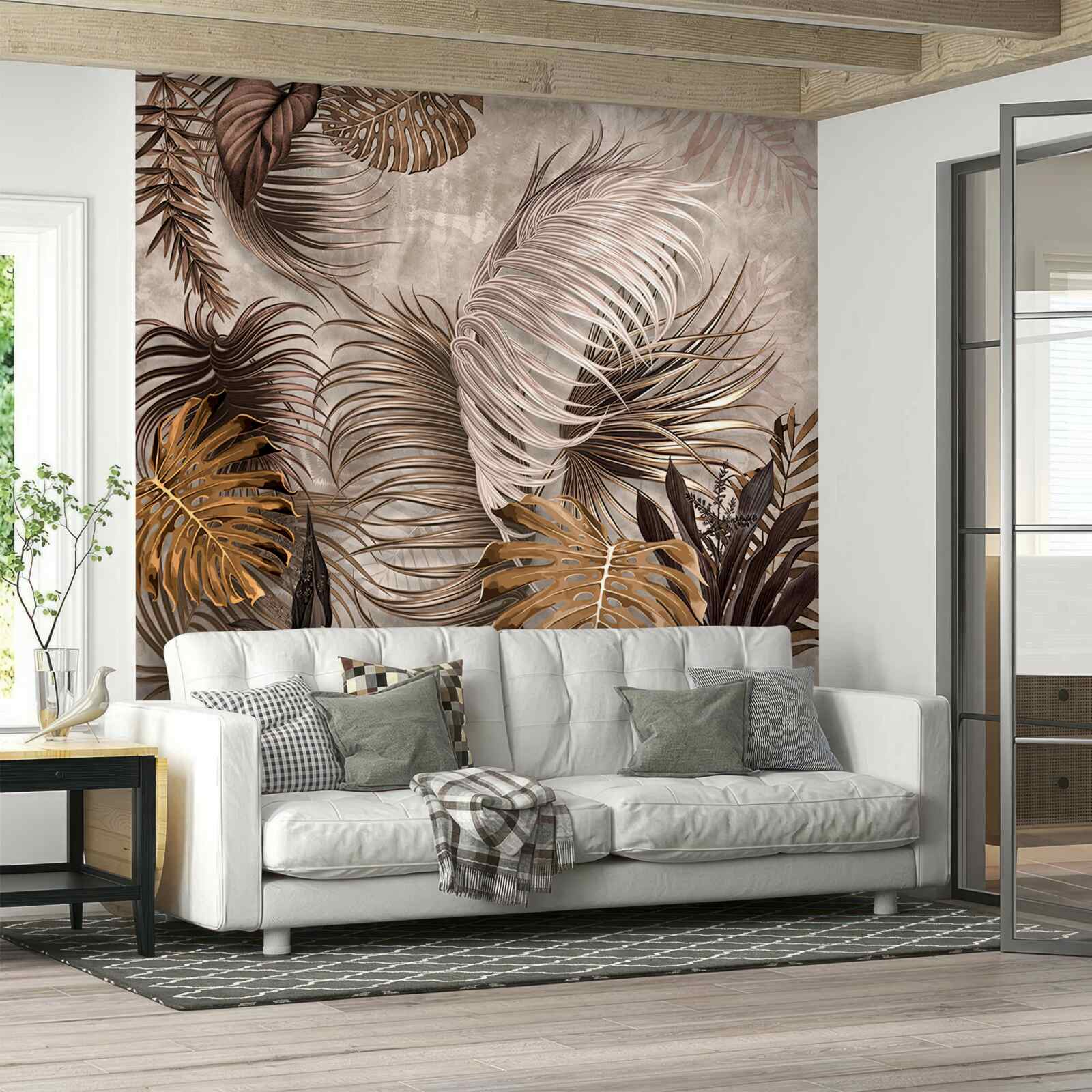 Фотошпалери великий золотий лист