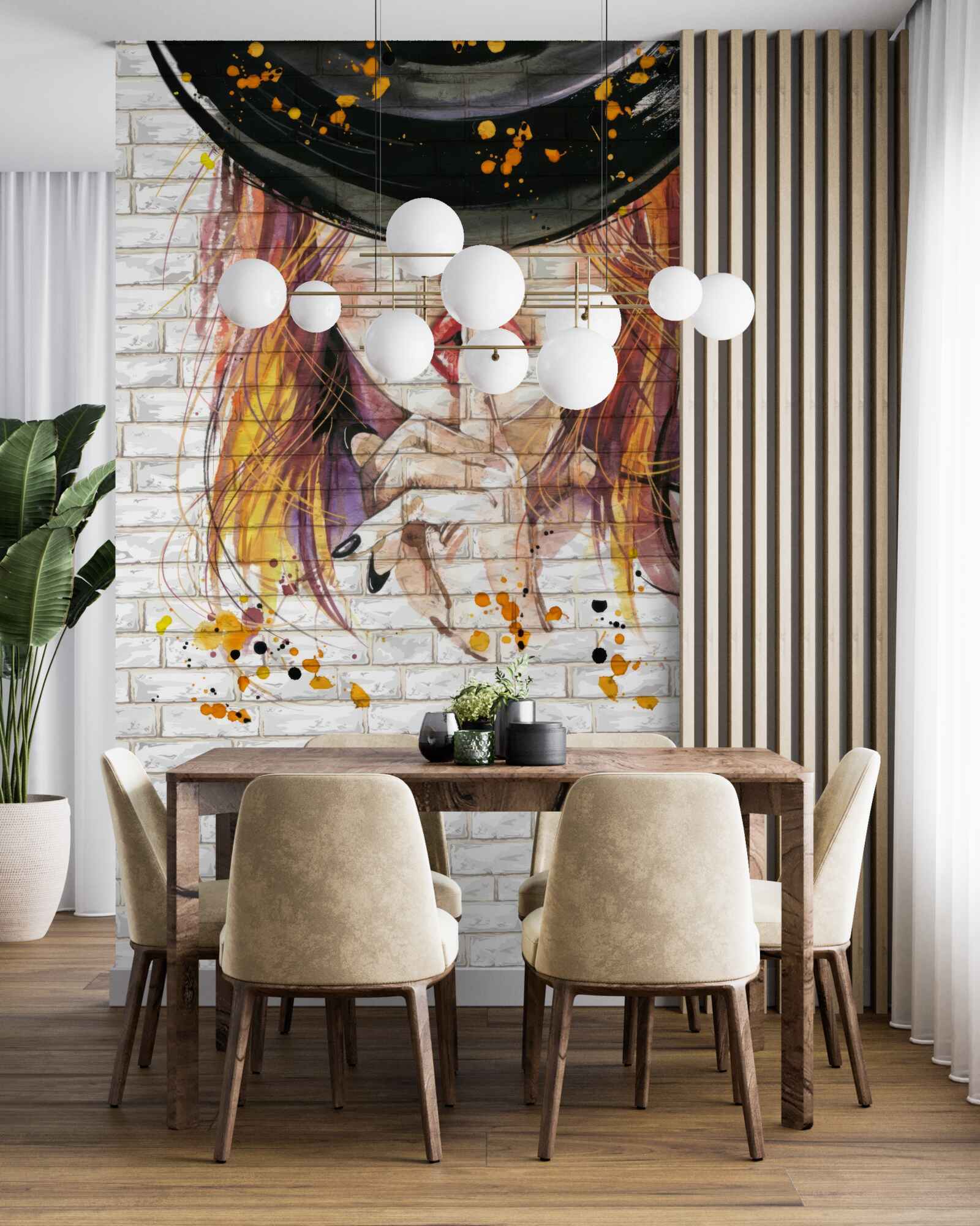 Фотошпалери дівчина в капелюсі прикриває рот пальцем