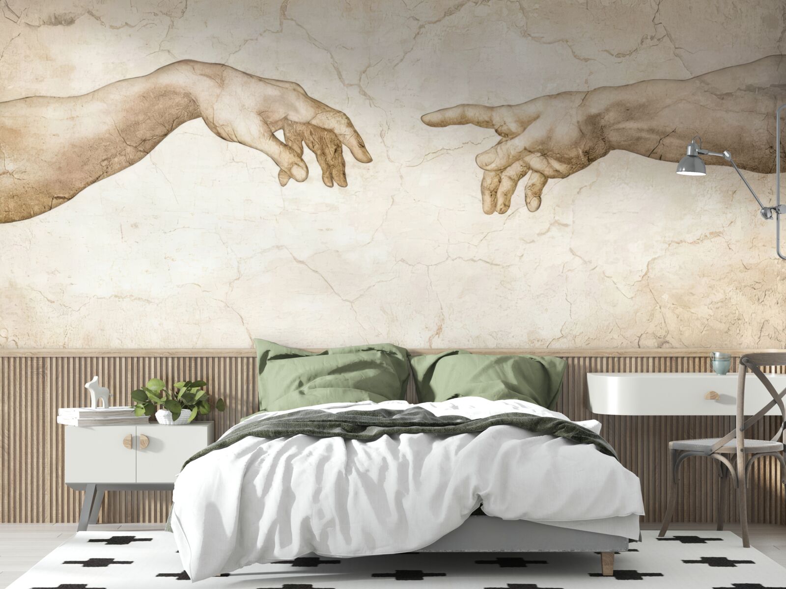 Фотошпалери дві витягнуті руки назустріч одна одній