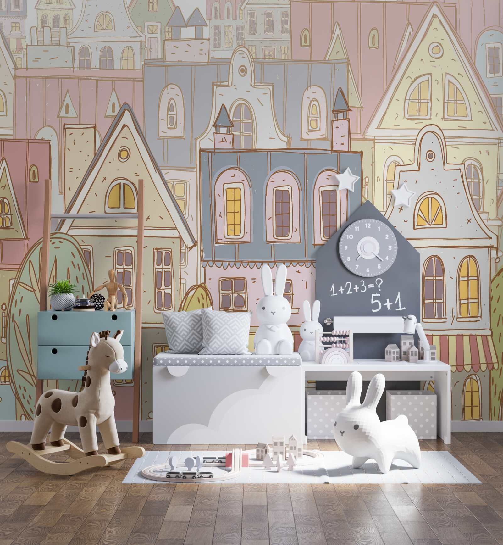 Фотошпалери будинки різних типів