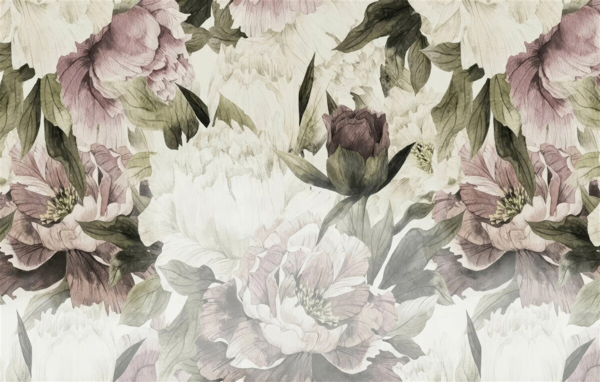 Фотошпалери зображення різних великих квітів