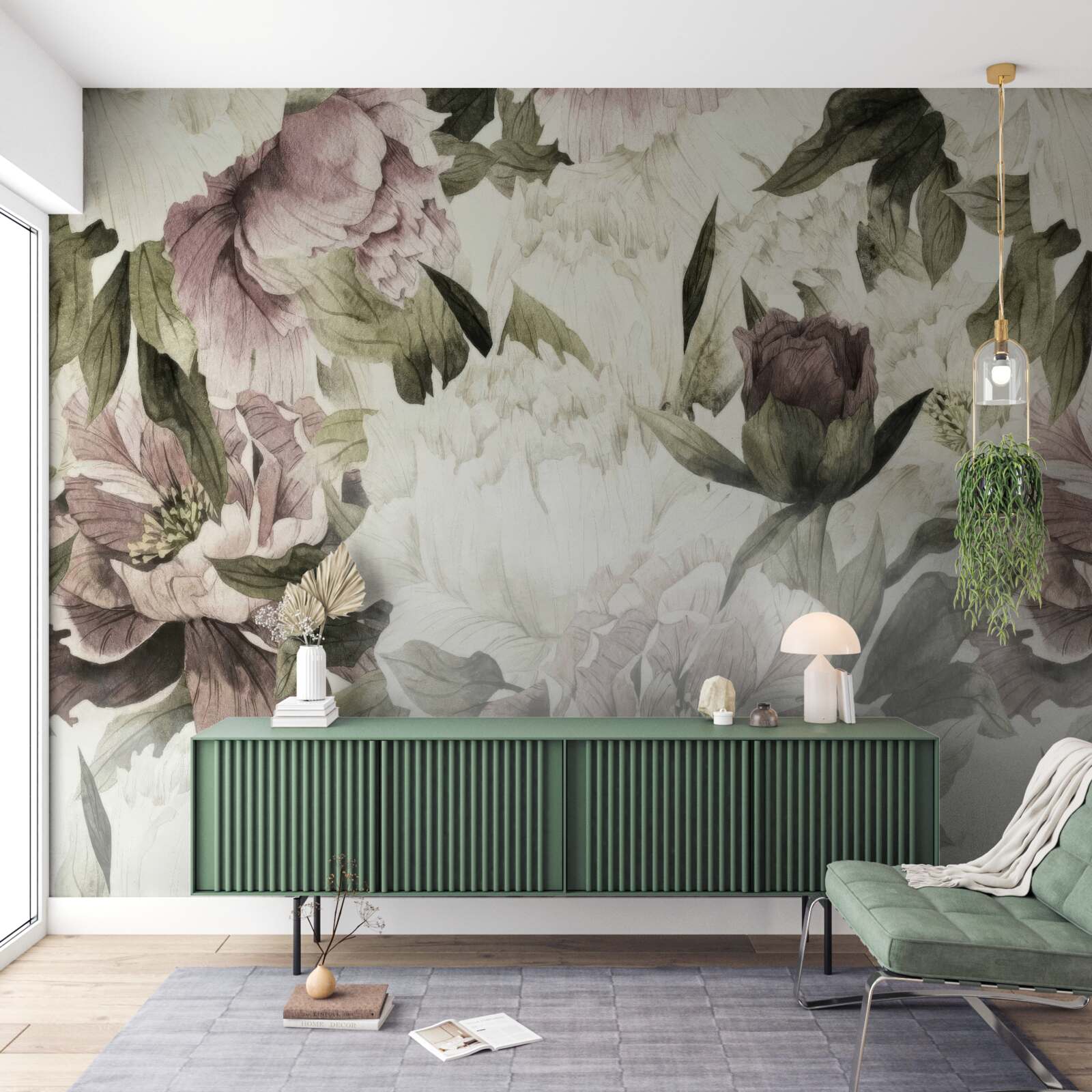 Фотошпалери зображення різних великих квітів