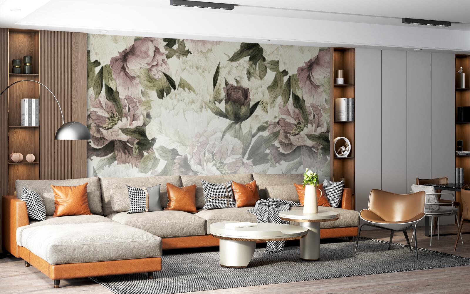 Фотошпалери зображення різних великих квітів