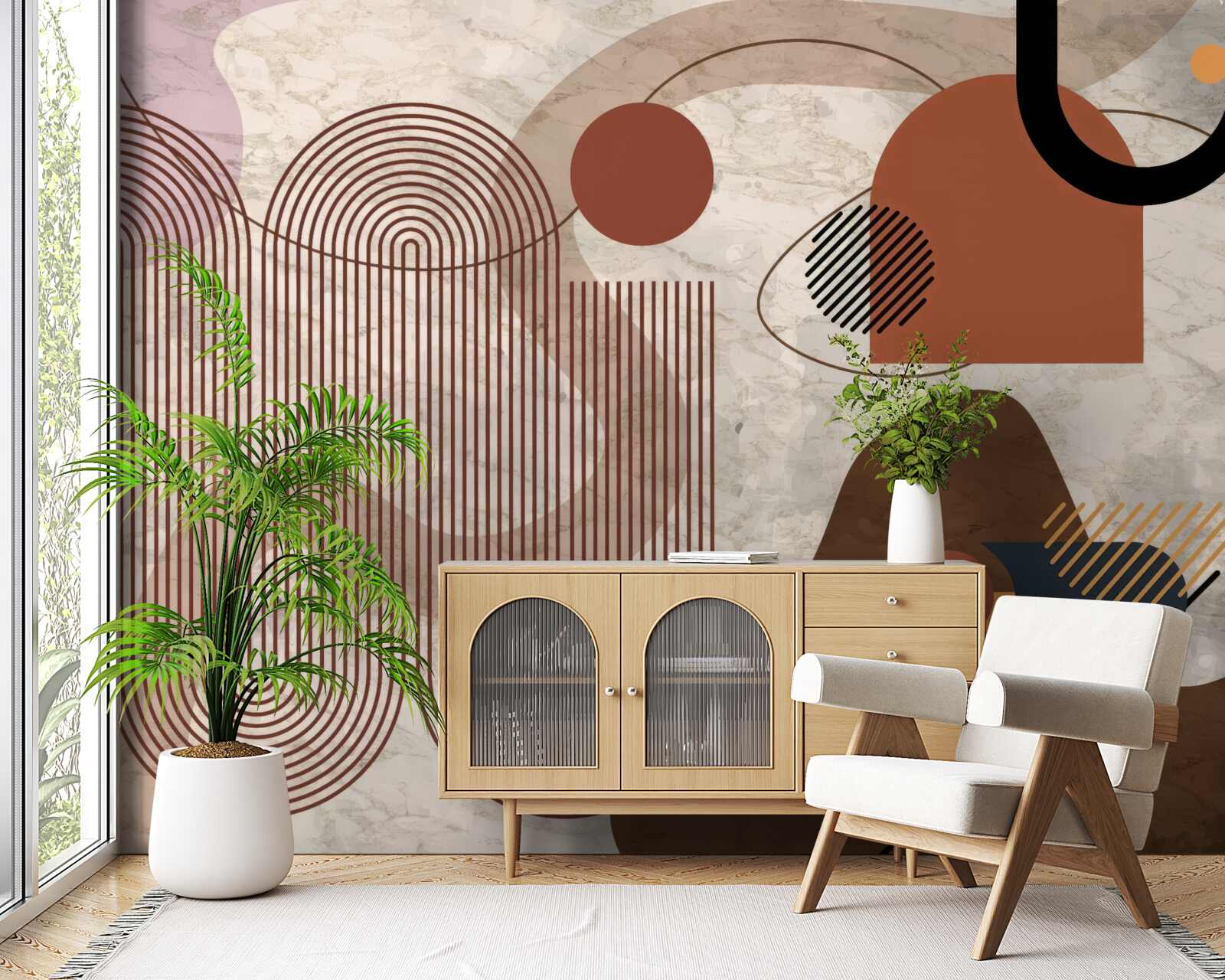 Фотошпалери темні кольори в абстрактному стилі