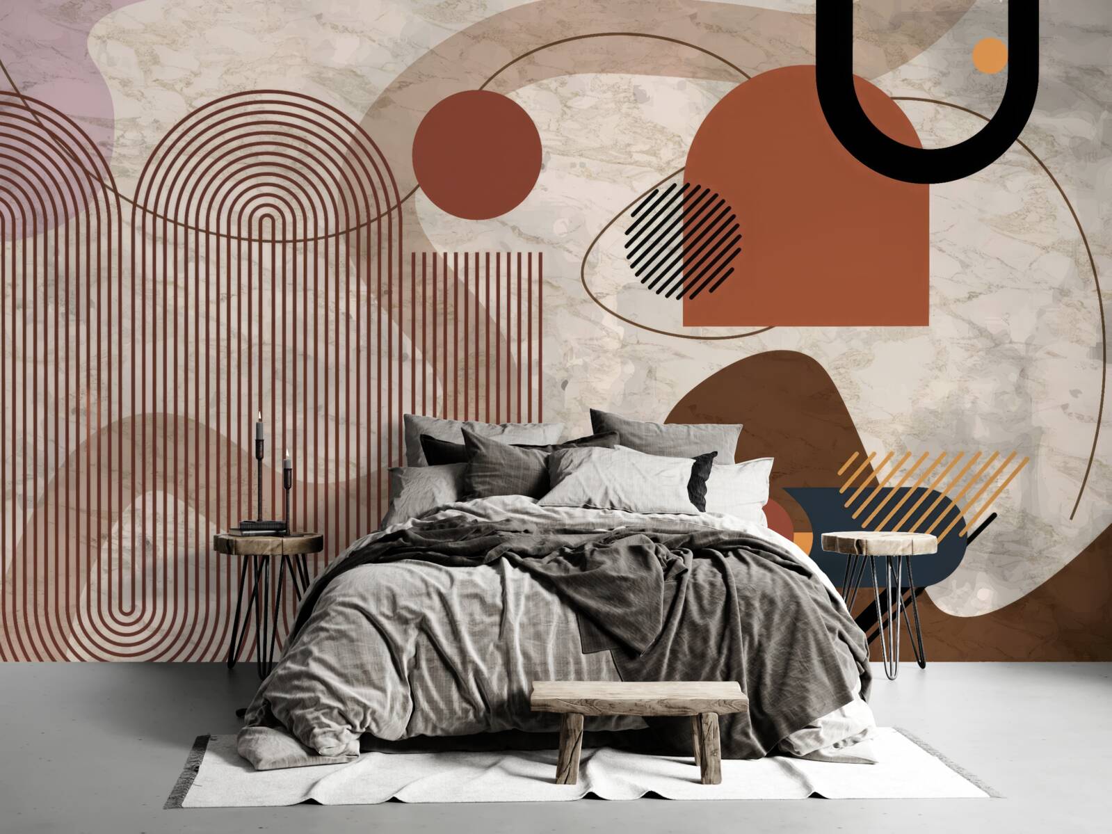 Фотошпалери темні кольори в абстрактному стилі