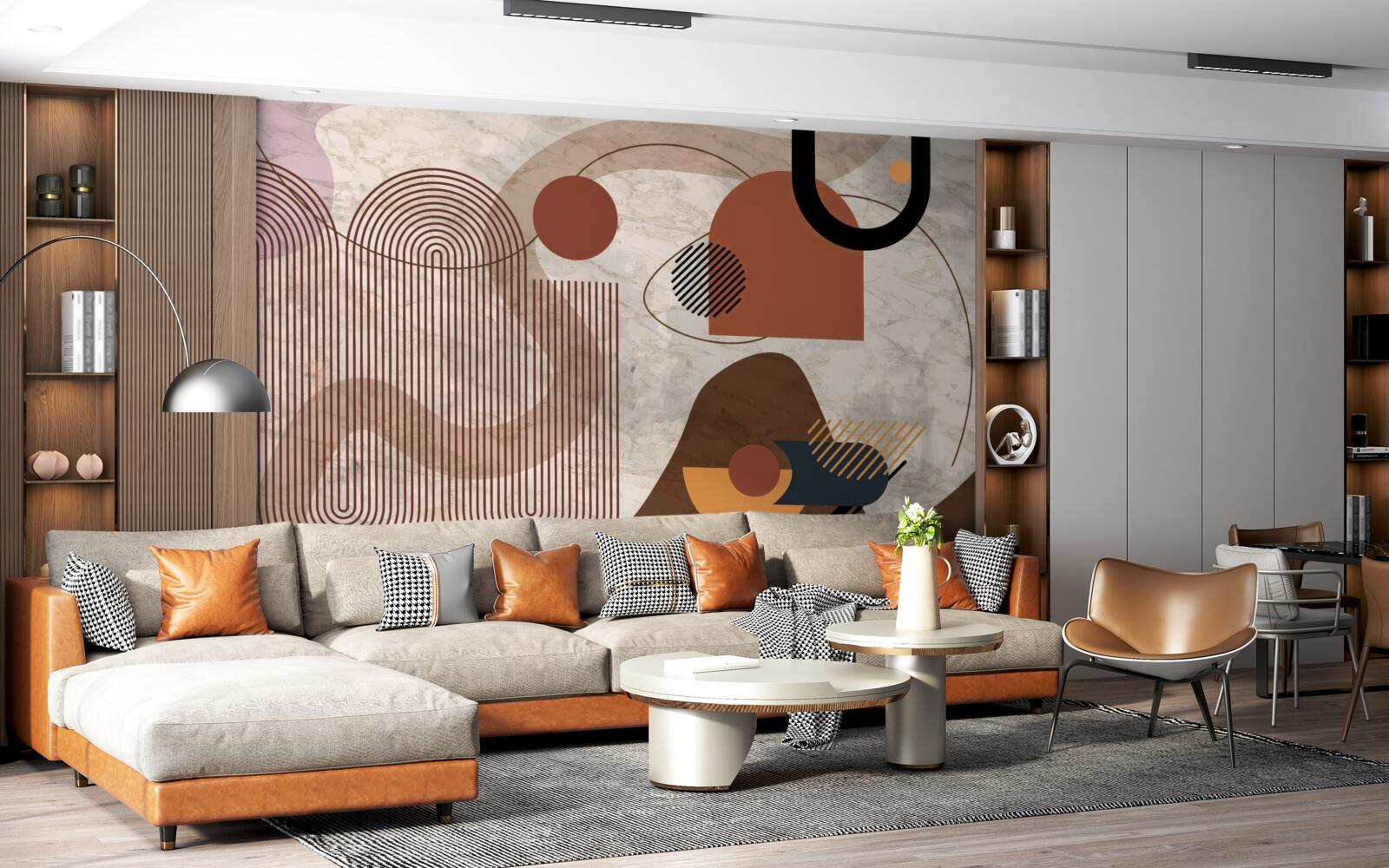 Фотошпалери темні кольори в абстрактному стилі