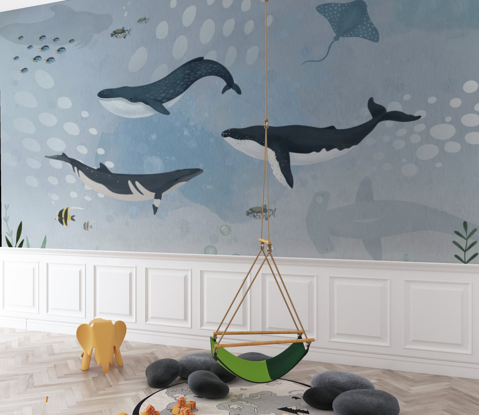 Фотошпалери підводне царство китів