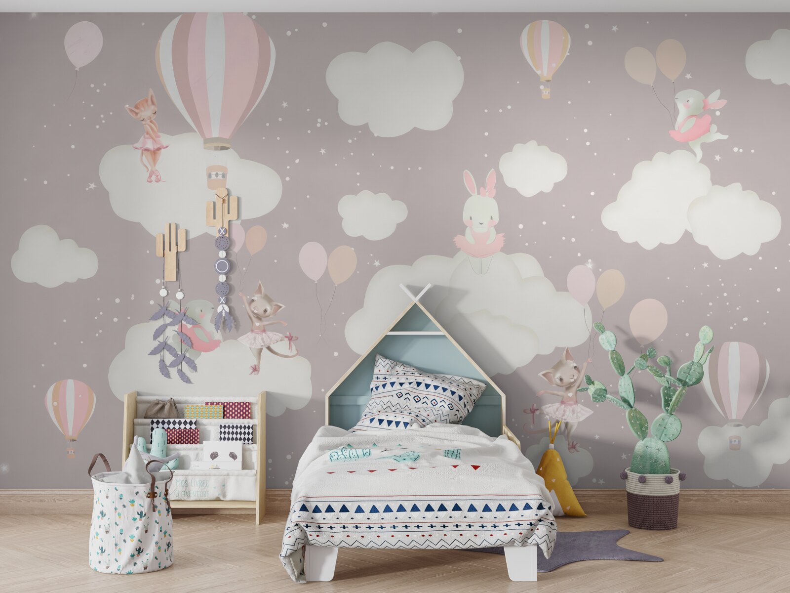 Фотошпалери хмари стали ігровим майданчиком для тварин