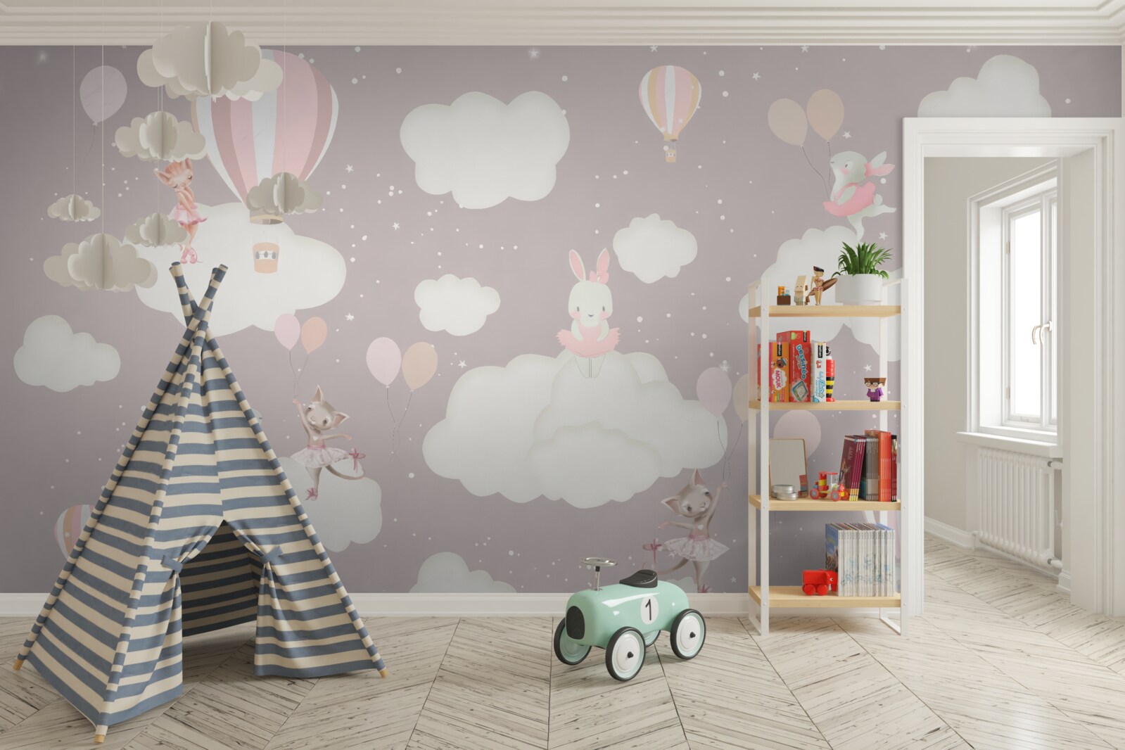 Фотошпалери хмари стали ігровим майданчиком для тварин