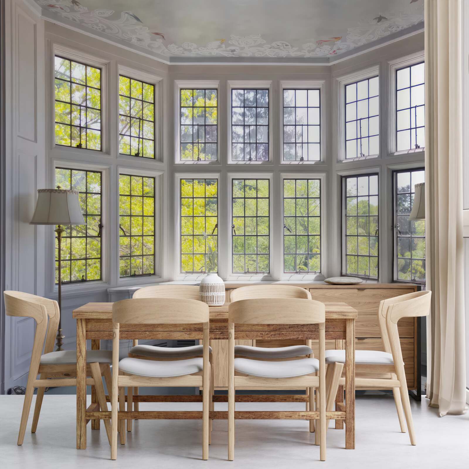 Фотошпалери панорама дерев з вікна