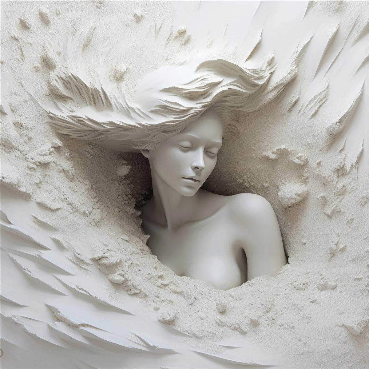 Фотошпалери молода дівчина з вільними кучерями