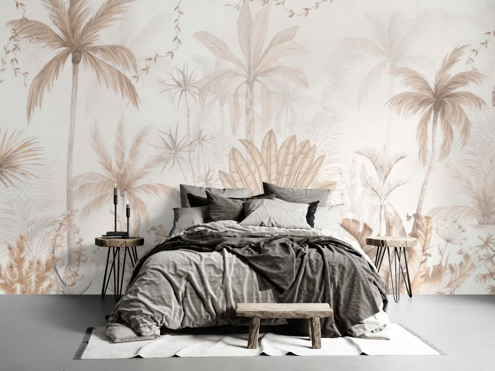 Фотошпалери рослини у відтінках коричневого