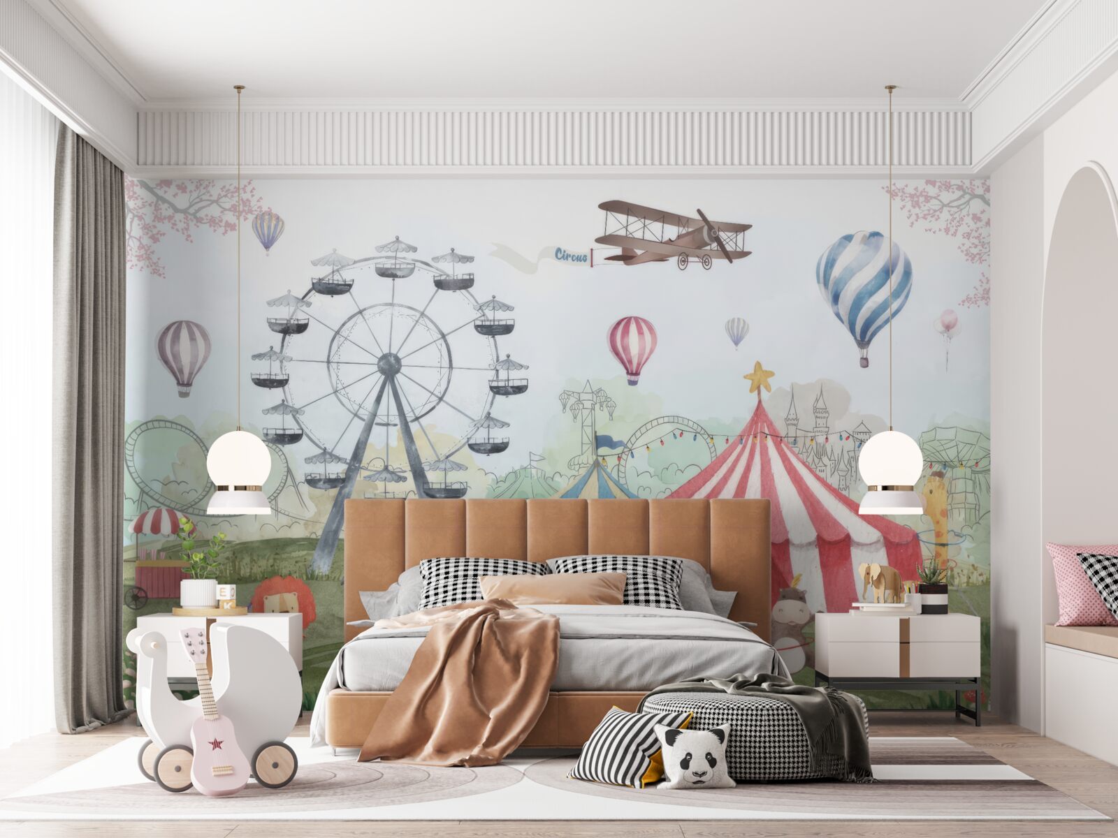 Фотошпалери цирк шапіто та гігантське колесо