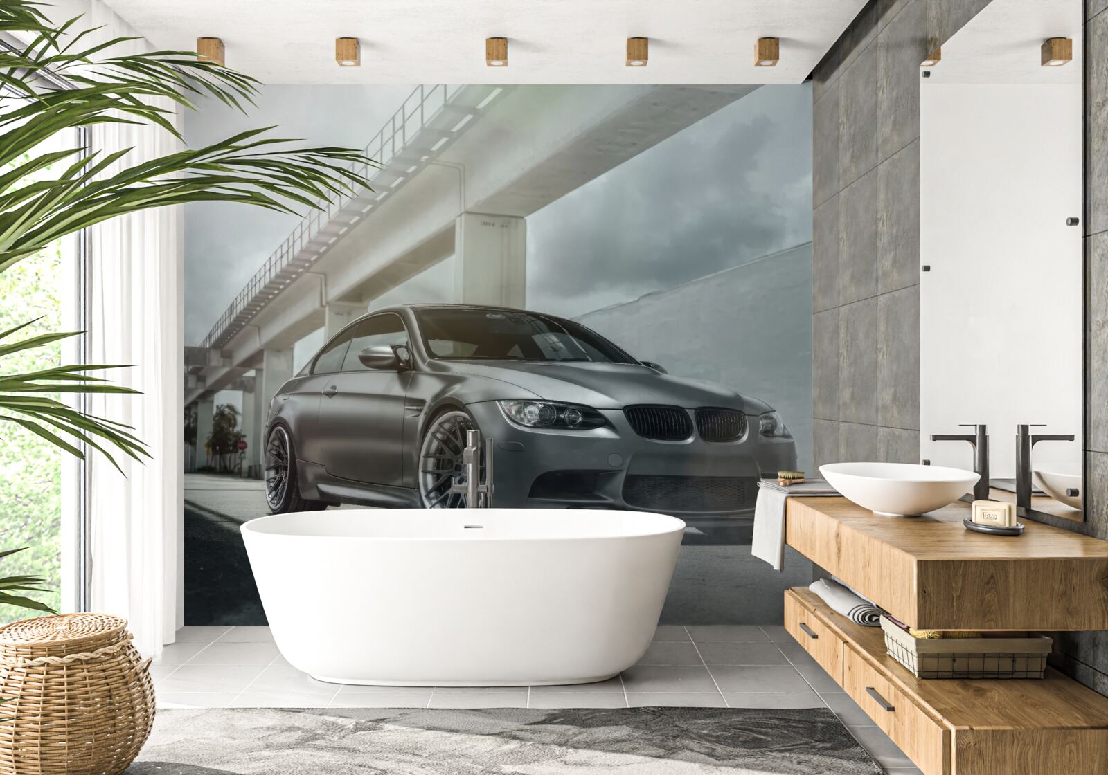 Фотошпалери машина чорна