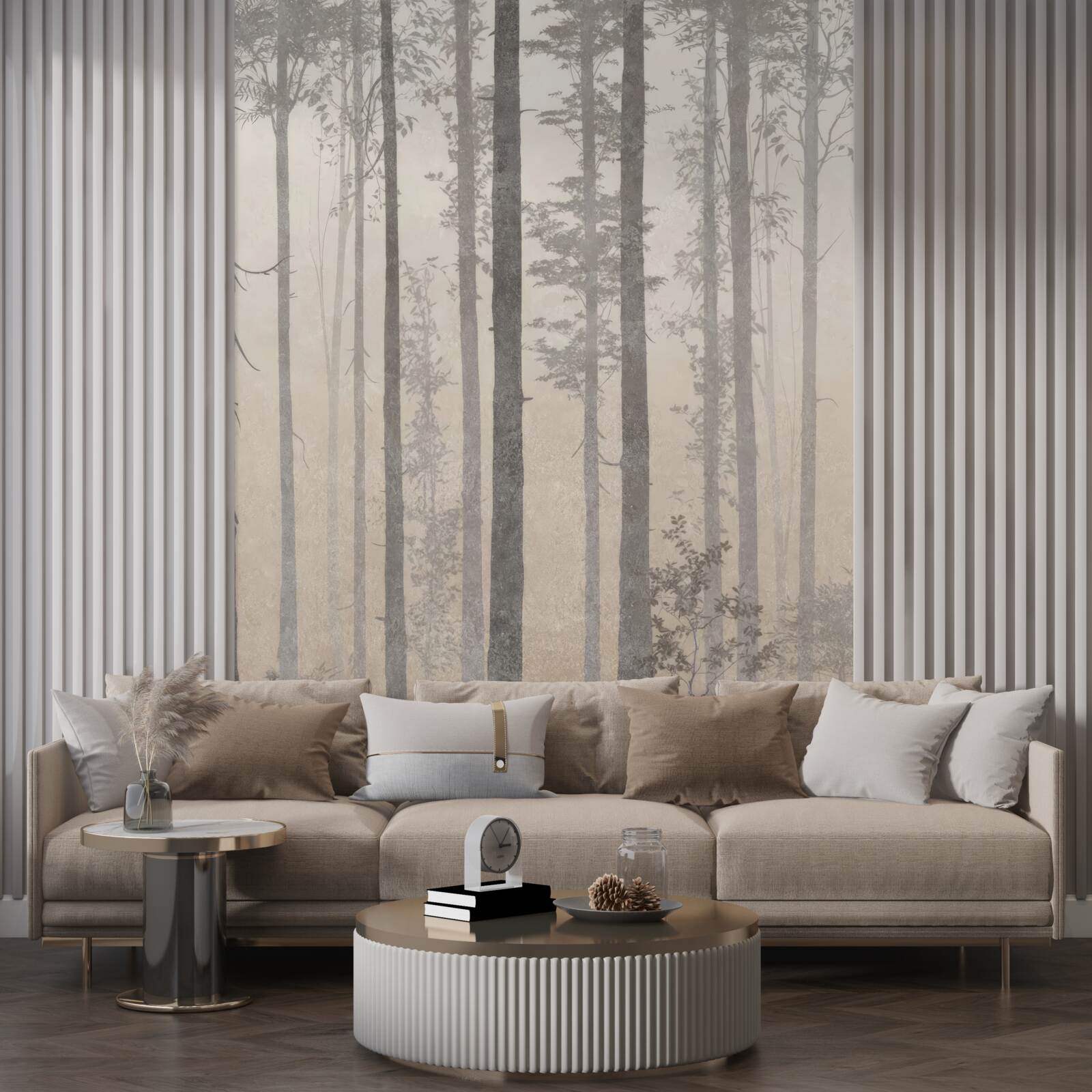 Фотошпалери mglisty las