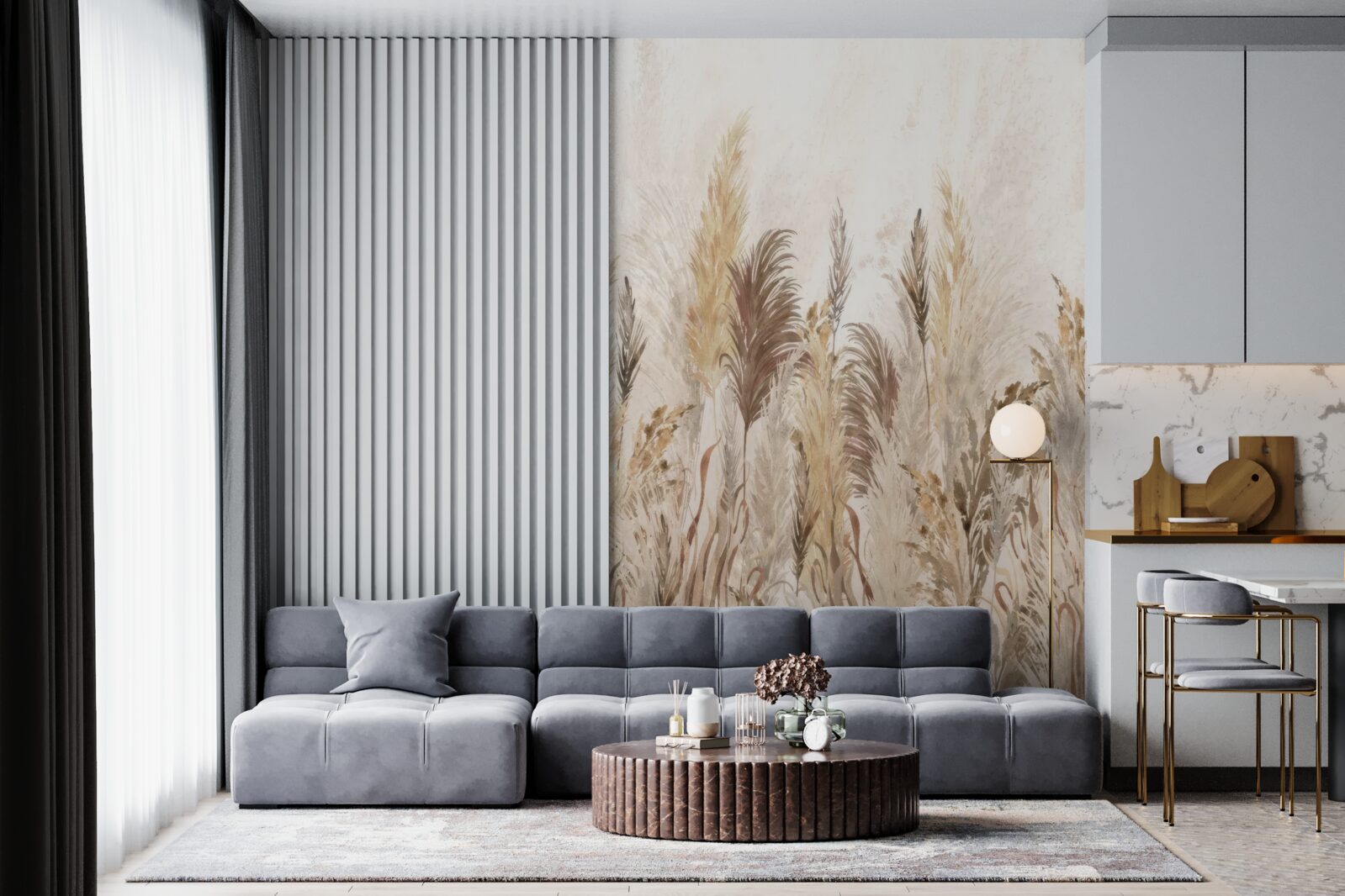 Фотошпалери рослини коричневі