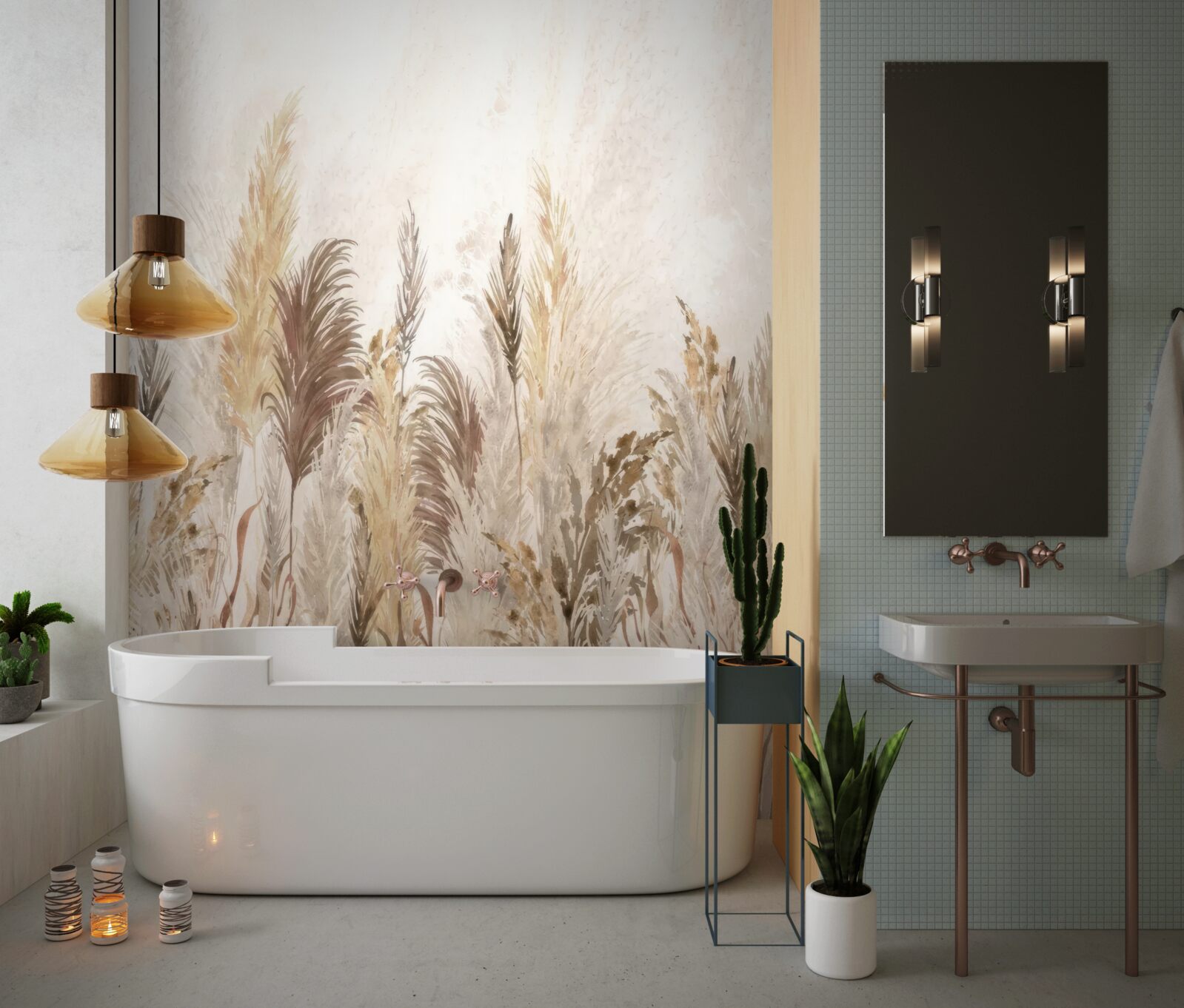 Фотошпалери рослини коричневі