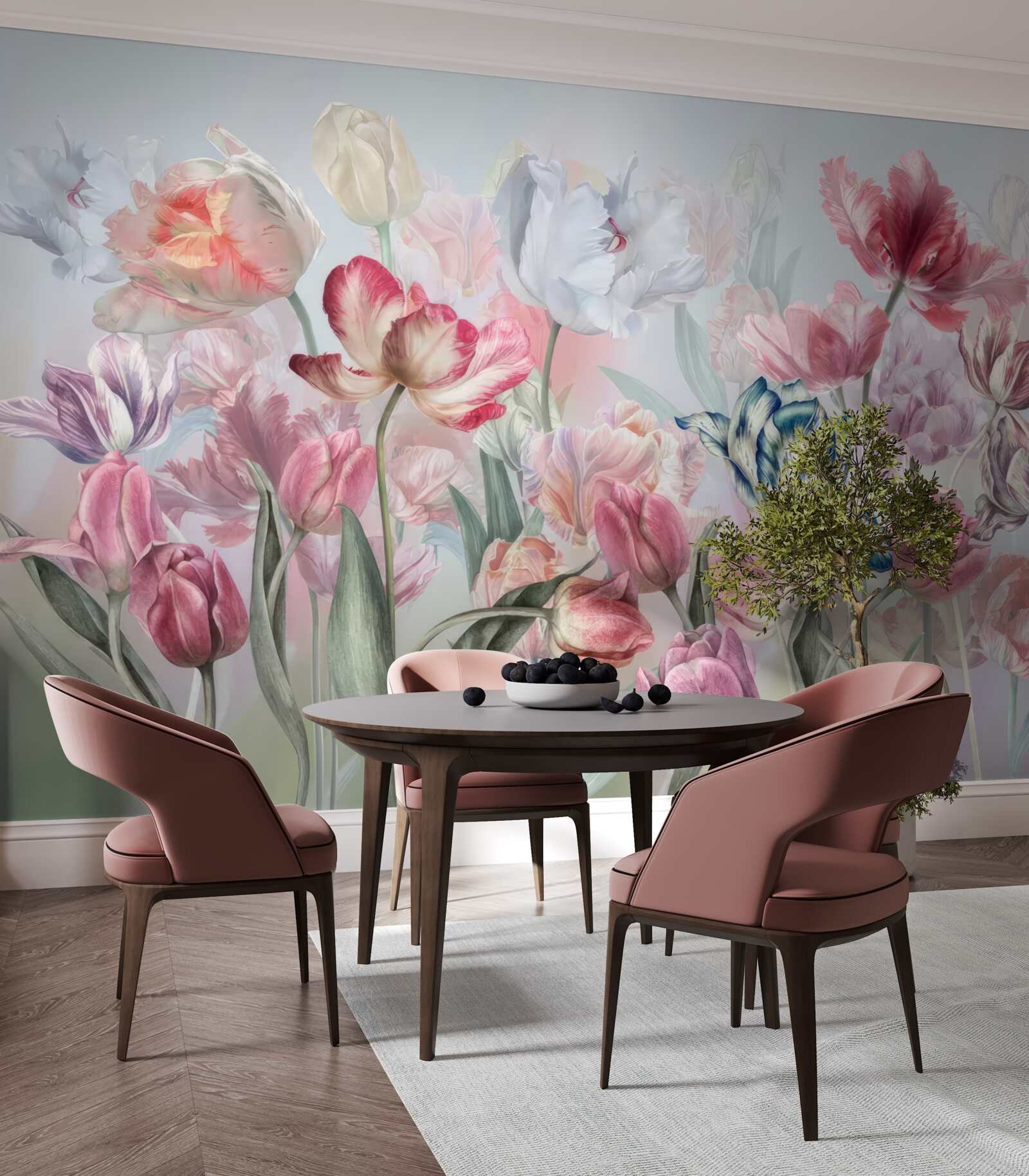 Фотошпалери різноманітність красивих квітів