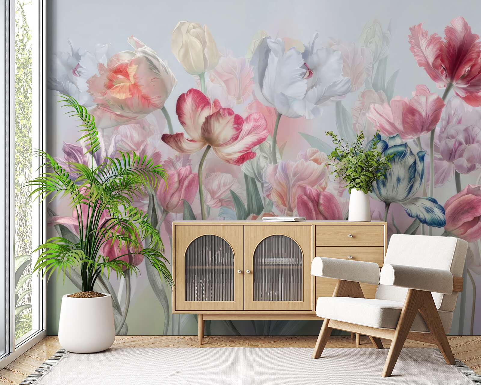 Фотошпалери різноманітність красивих квітів