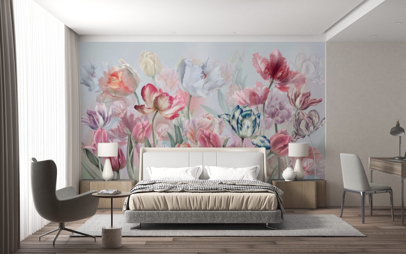 Фотошпалери різноманітність красивих квітів