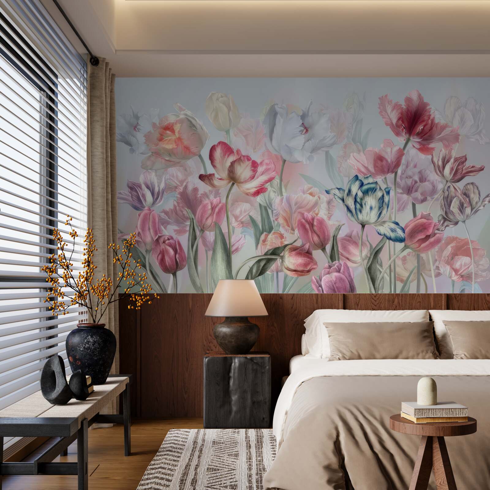 Фотошпалери різноманітність красивих квітів