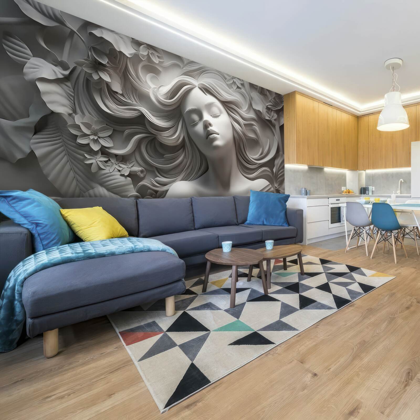 Фотошпалери дівчинка з заплющеними очима