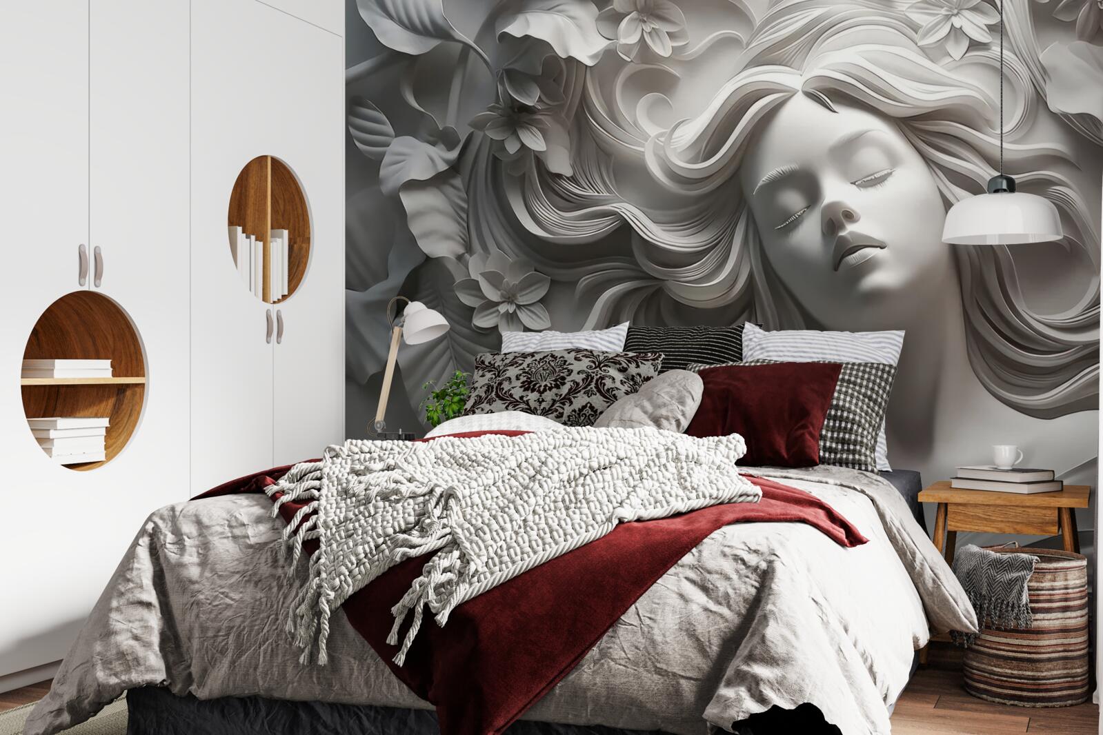 Фотошпалери дівчинка з заплющеними очима