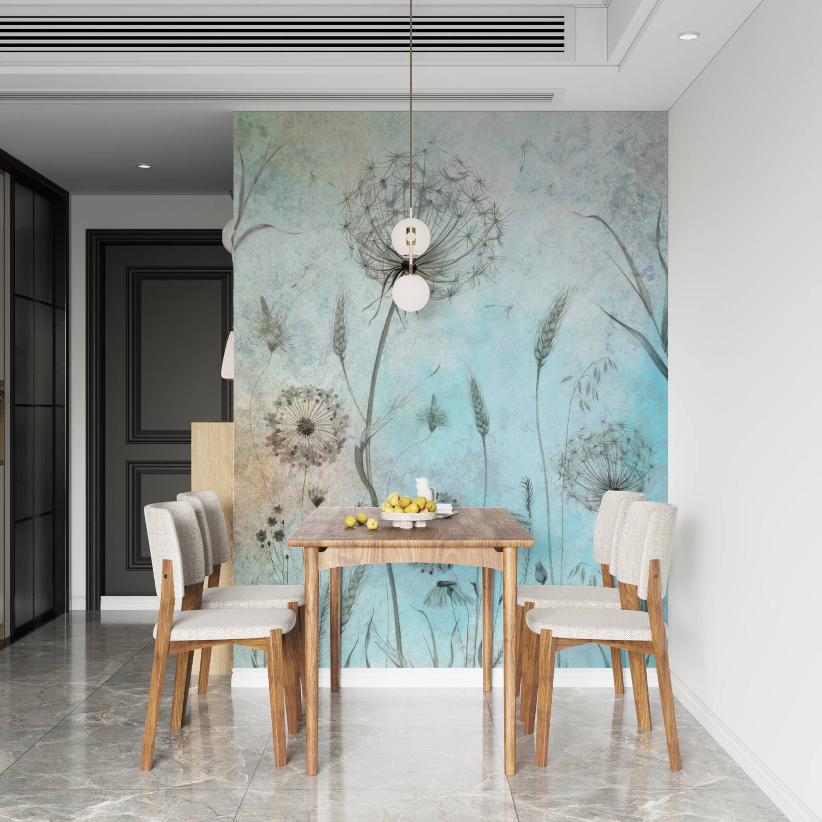 Фотошпалери пшениця і кульбаба