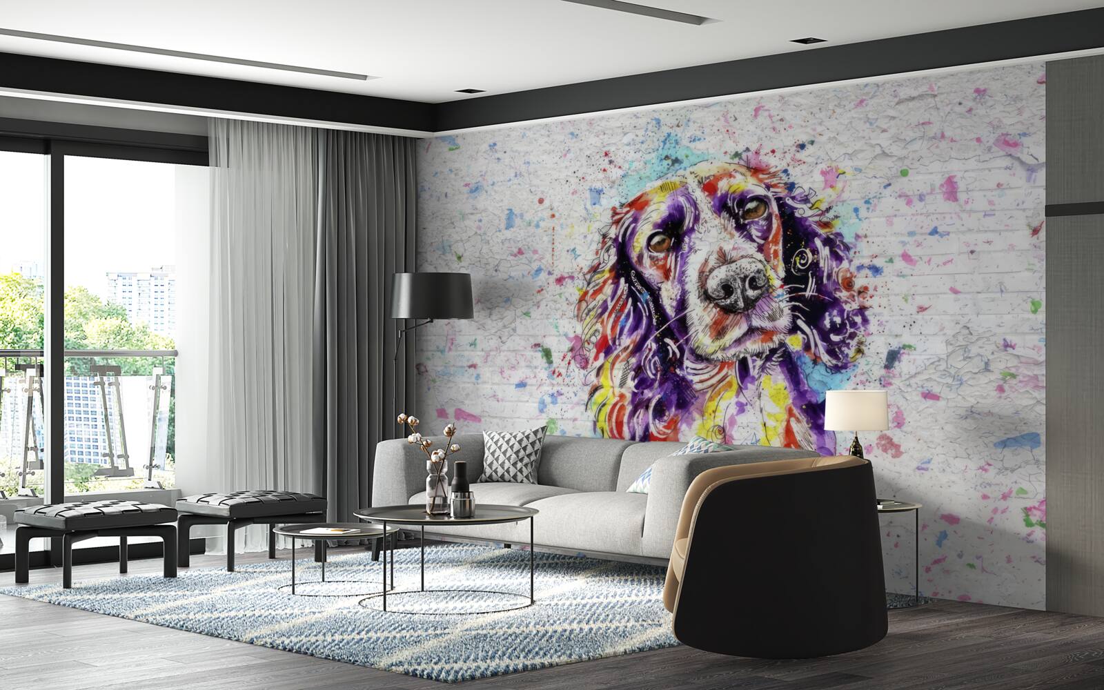 Фотошпалери пироги в стилі поп-арт