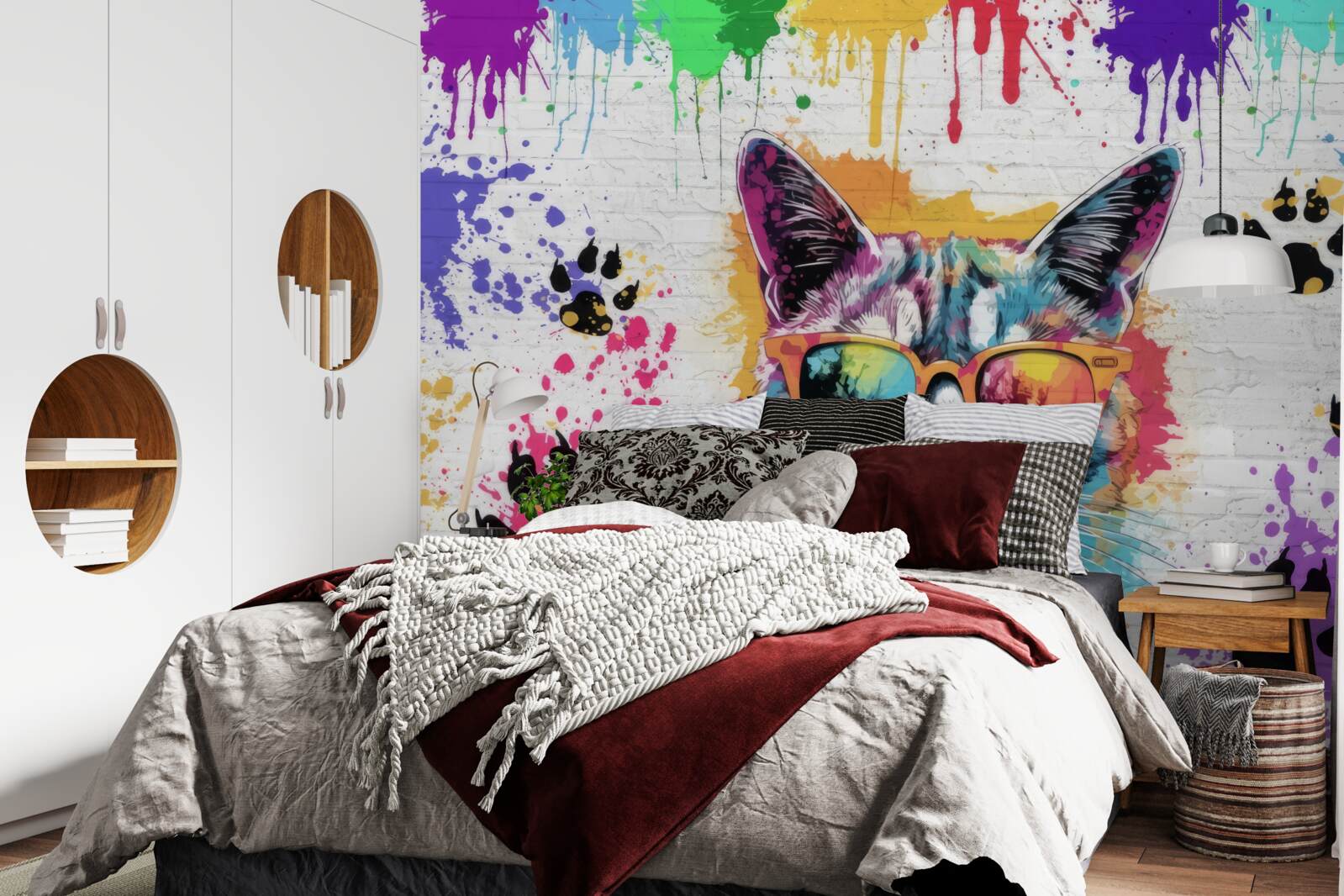 Фотошпалери кіт в окулярах