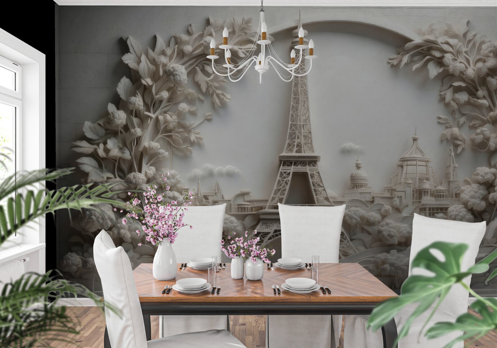 Фотошпалери Ейфелева вежа, оповита рослинністю