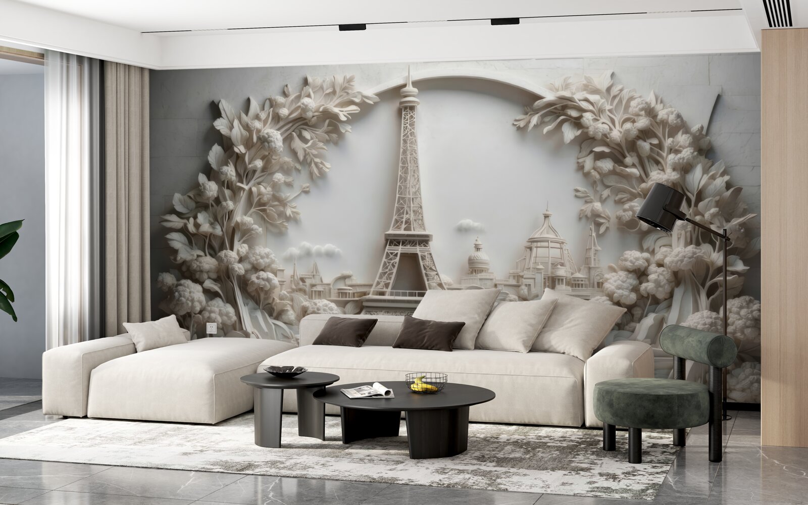 Фотошпалери Ейфелева вежа, оповита рослинністю