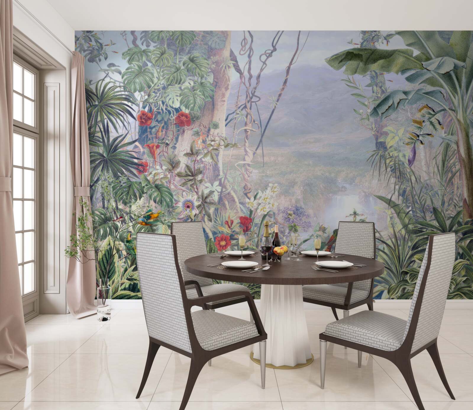 Фотошпалери пернаті мешканці джунглів