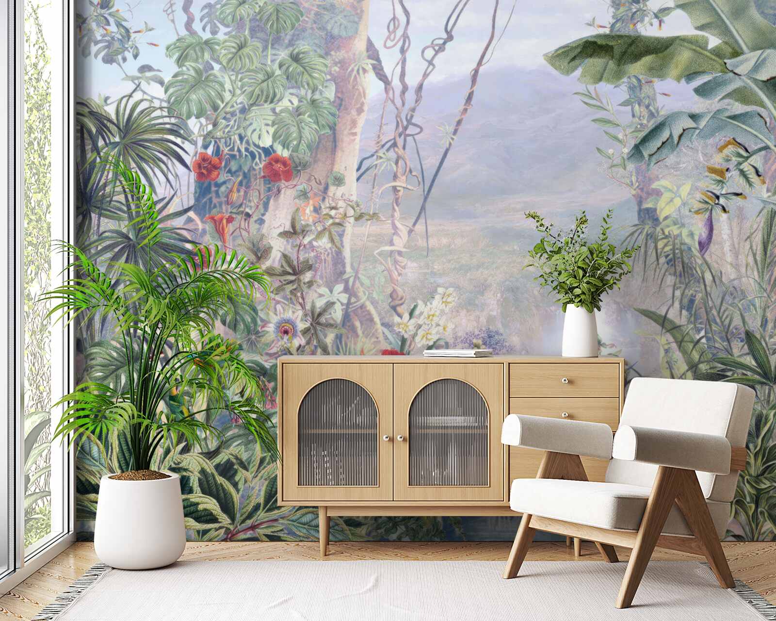 Фотошпалери пернаті мешканці джунглів